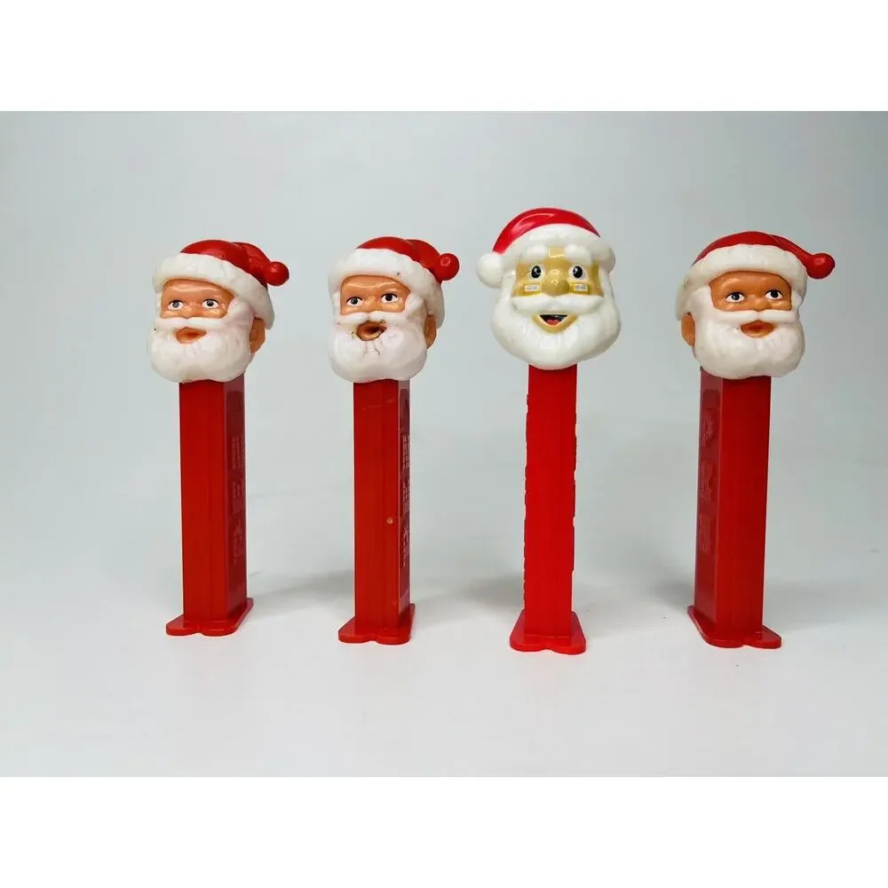 Pez Dispenser Santa Claus Bundle Set Of 4 Great To Collect Vintage
